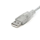 StarTech USBFAB6T 6 ft Clear A to B USB 2.0 Cable - M/M Type A Male USB - Type B