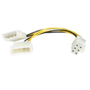 StarTech LP4PCIEXADAP 6in LP4 to 6 Pin PCI Express VideoCard Power Cable Adapter