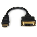 StarTech HDDVIMF8IN 8in HDMI to DVI-D Video Cable Adapter - HDMI Male to DVI