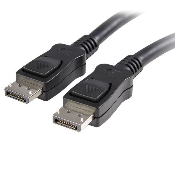 StarTech DISPLPORT3L 3 ft DisplayPort Cable with Latches - M/M DisplayPort Male