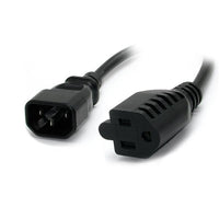 StarTech PAC1002 2 FT (24") Computer Power Cord IEC 320 C14 to NEMA 5-15R IEC