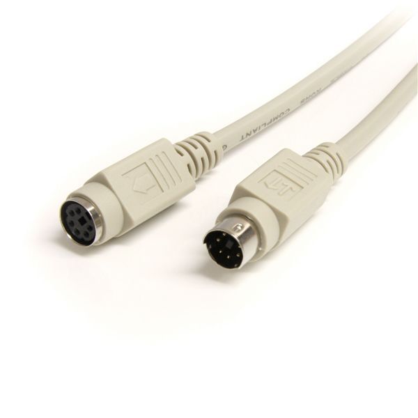 StarTech KXT102 6 ft PS/2 Keyboard or Mouse Extension Cable- M/F mini-DIN (PS/2)