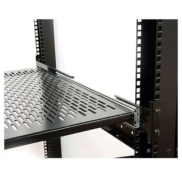 StarTech UNISLDSHF19 19" 2U Server Shelf Sliding Vented Heavy Duty Rack Mount