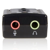 StarTech ICUSBAUDIO7 Virtual 7.1 Channel USB Stereo Audio External Sound Card