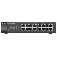 ZyXEL GS1100-16 Ethernet Switch 16 Ports RJ-45 10/100/1000Base-T Metal Case