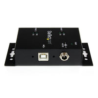 StarTech ICUSB2322I 2 Port Industrial Wall Mountable USB to Serial Adapter Hub