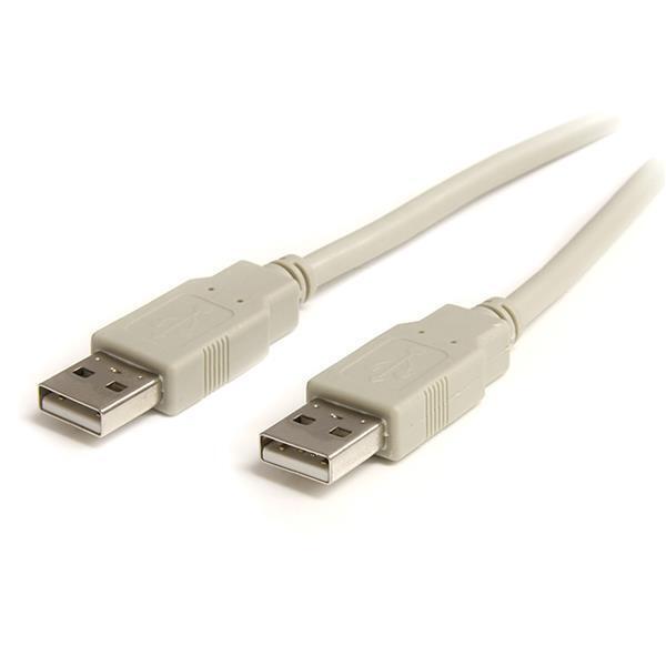 StarTech USBFAA3 3 ft Beige A to A USB 2.0 M/M USB A Male Male White Beige