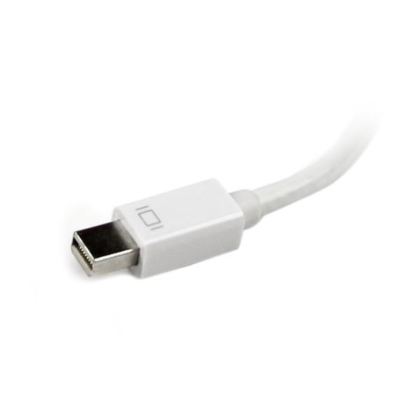 Startech MDP2VGDVHDW 3-in-1 Mini DisplayPort to VGA DVI HDMI Converter White