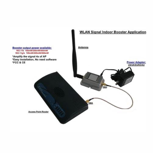 Premiertek PowerLink PL-2301A Wireless-N Signal Booster w 5dBi Antenna and Power