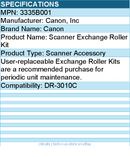 Canon 3335B001 Scanner Exchange Roller Kit - Scanner Accessory