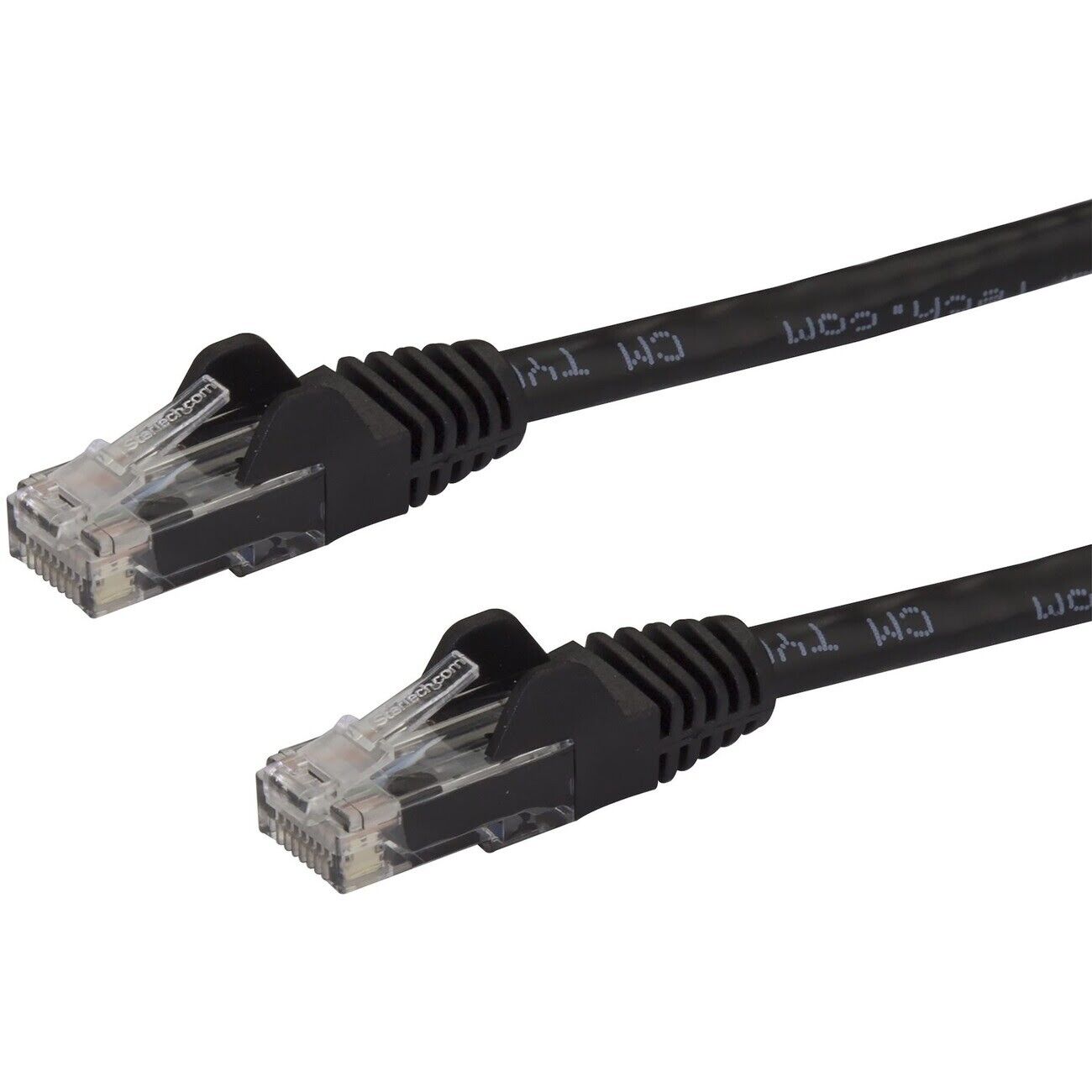 StarTech N6PATCH1BK 1ft CAT6 Ethernet Cable Black Snagless Gigabit- 100W PoE UTP