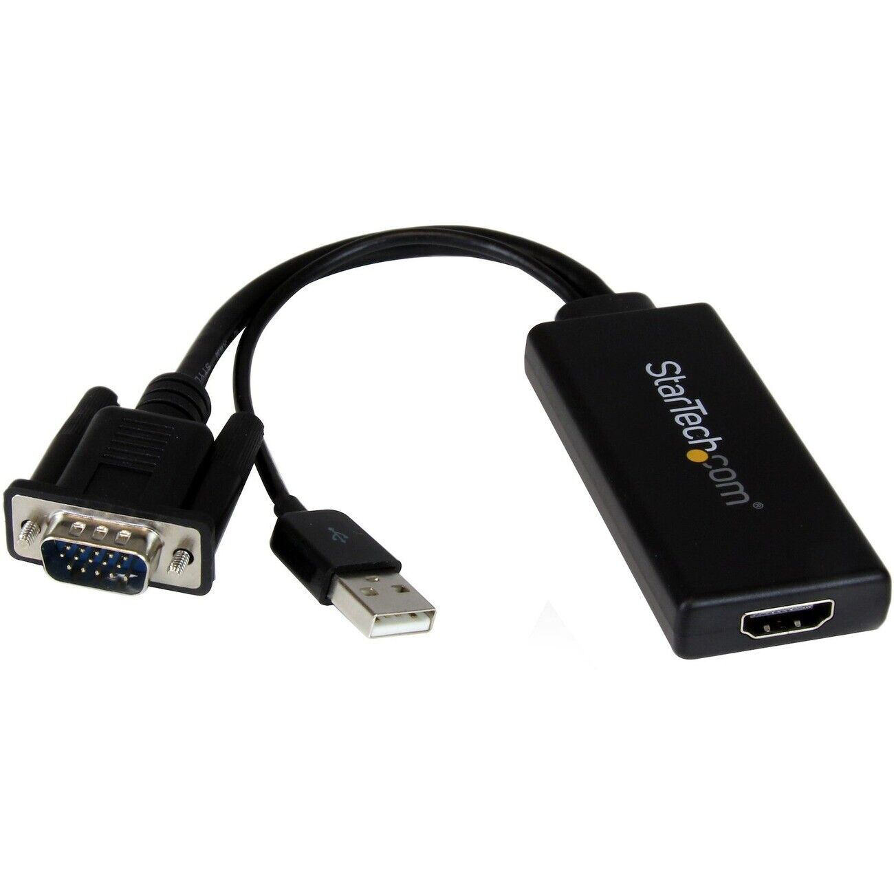 StarTech VGA2HDU VGA to HDMI Adapter with USB Audio & Power Portable VGA to HDMI