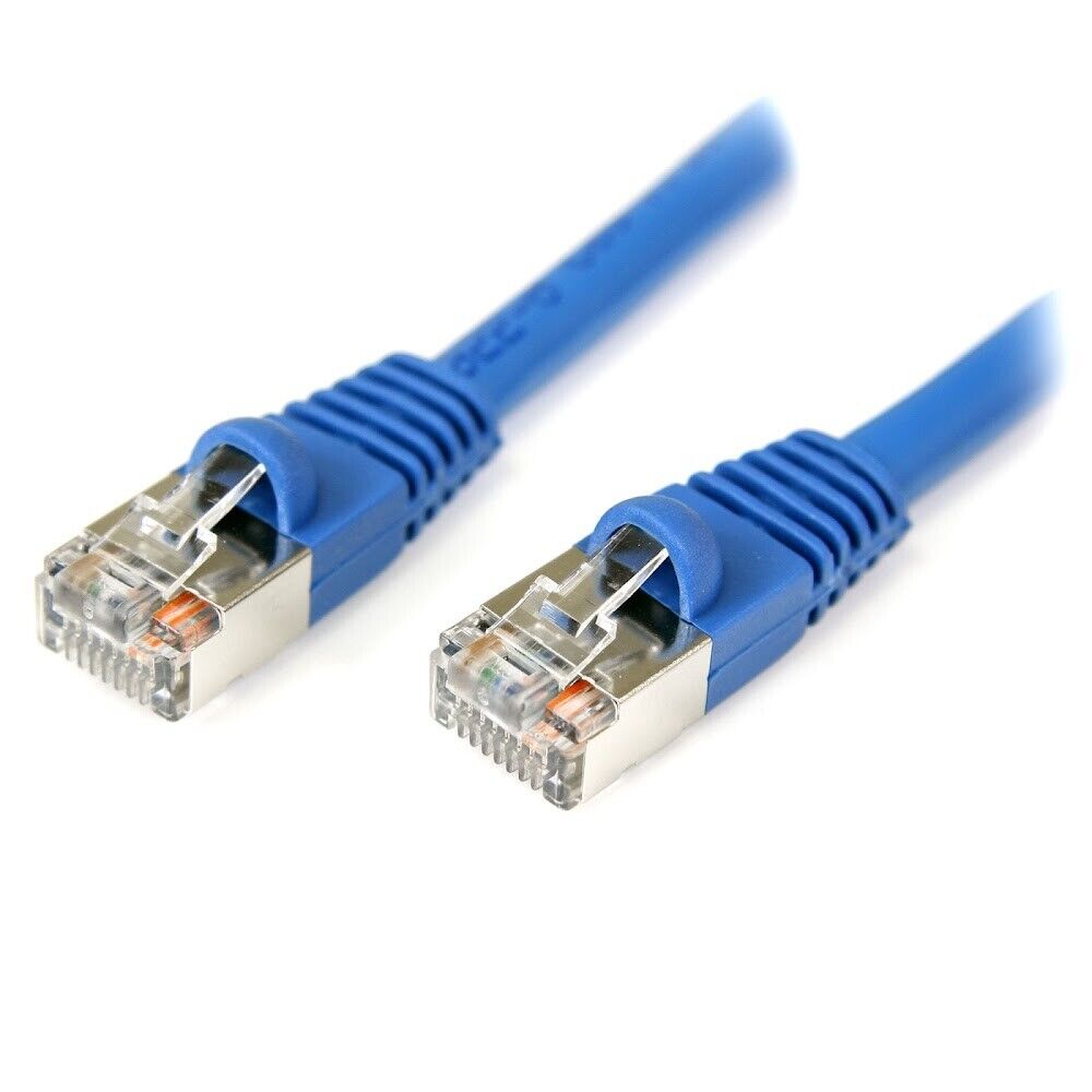 StarTech S45PATCH15BL 15 ft Blue Snagless Shielded Cat5e Patch Cable- RJ-45 Male