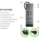 Belkin BE108200-06 8-Outlet 3240 Joules SurgeMaster 8 Receptacle(s) - 3550 J