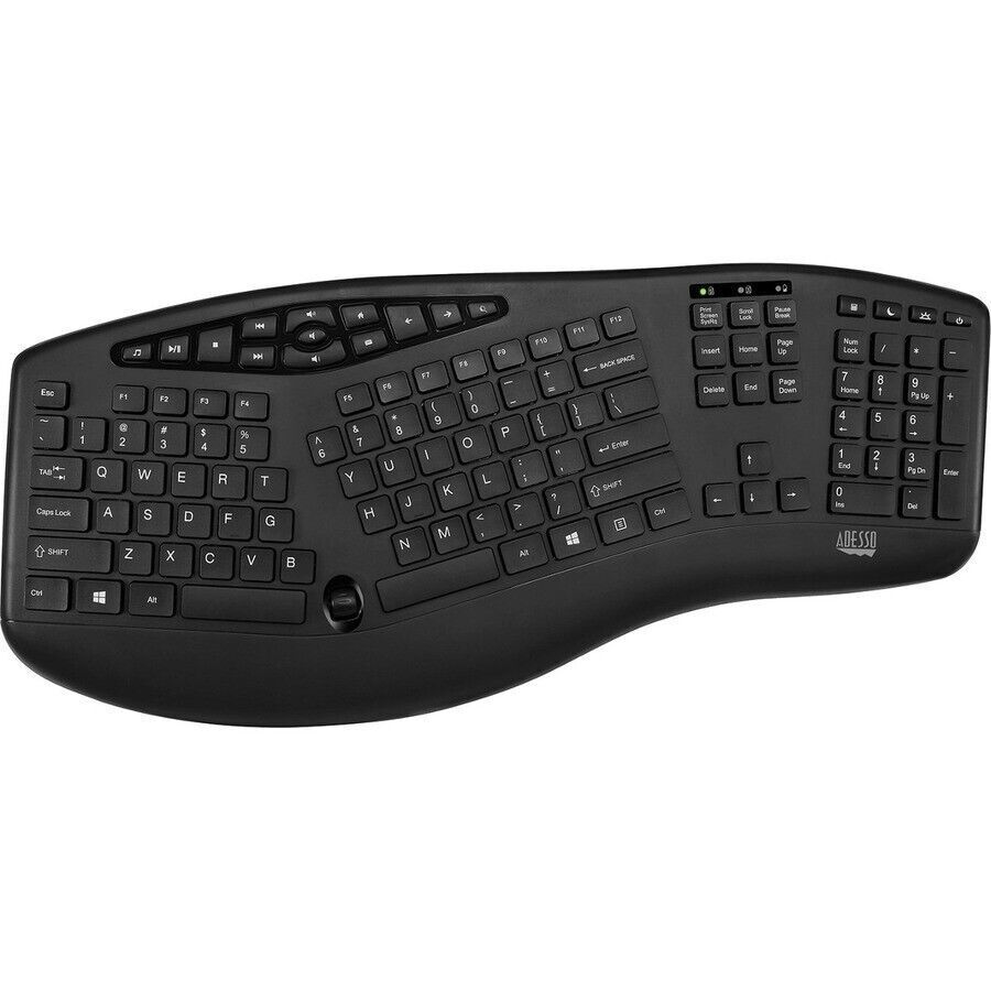 Adesso WKB-1600CB TruForm Wireless Ergonomic Keyboard And Optical Mouse