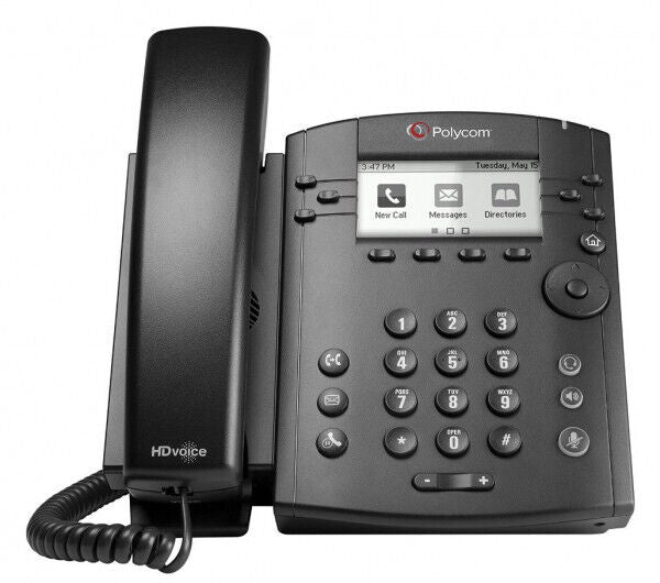 Polycom 2200-46135-025 VVX300 6 Line HD PoE Phone (3-5p)[C4]C05182