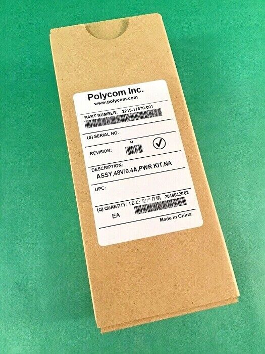 Polycom 2215-17670-001 2215-17670 Power Supply 48v IP670 IP5000 IP6000 IP560 NEW