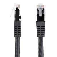 StarTech C6PATCH15BK 15ft CAT6 Ethernet Cable - Black Molded Gigabit - 100W PoE