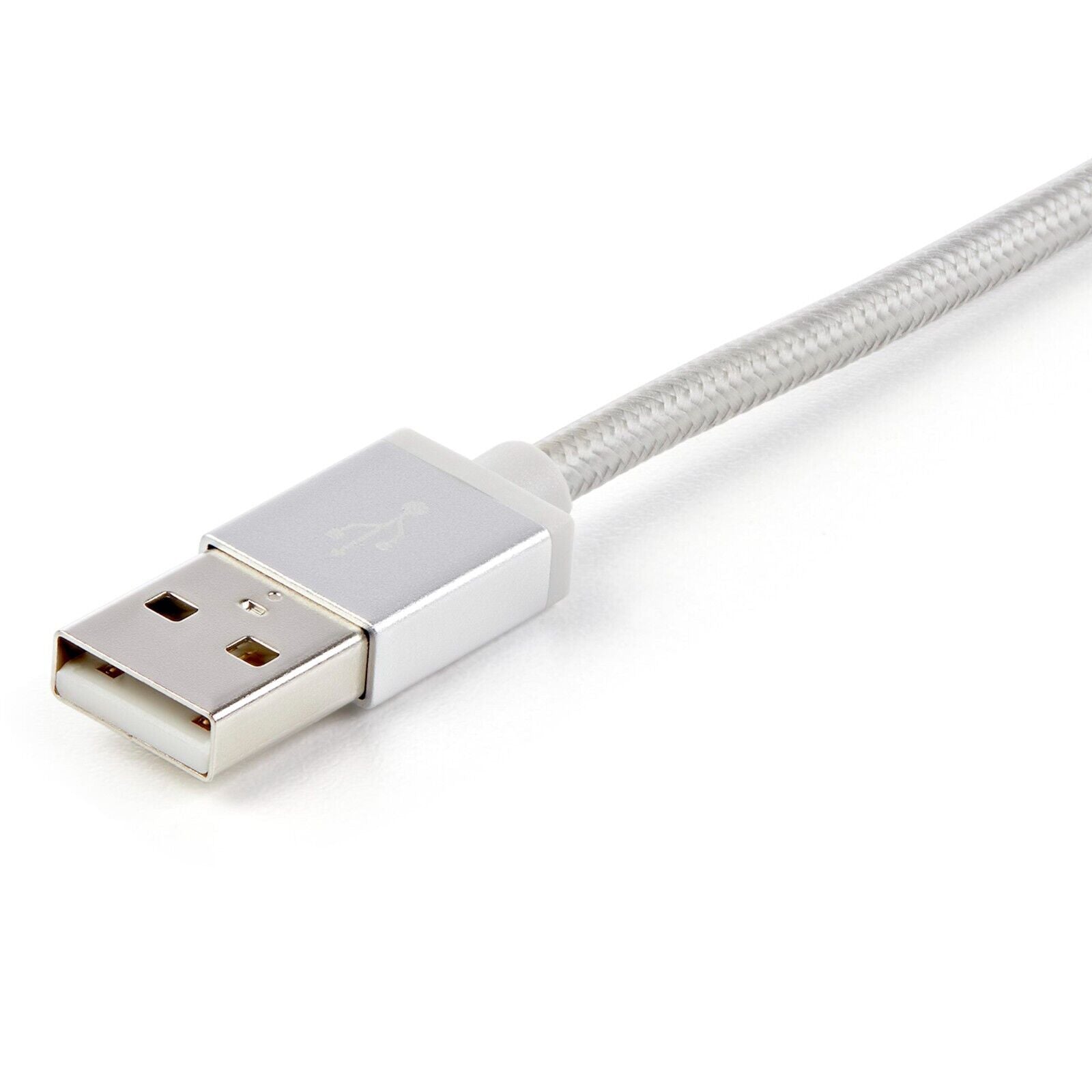 StarTech LTCUB1MGR 1m USB Multi Charging Cable - Braided - Apple MFi Certified