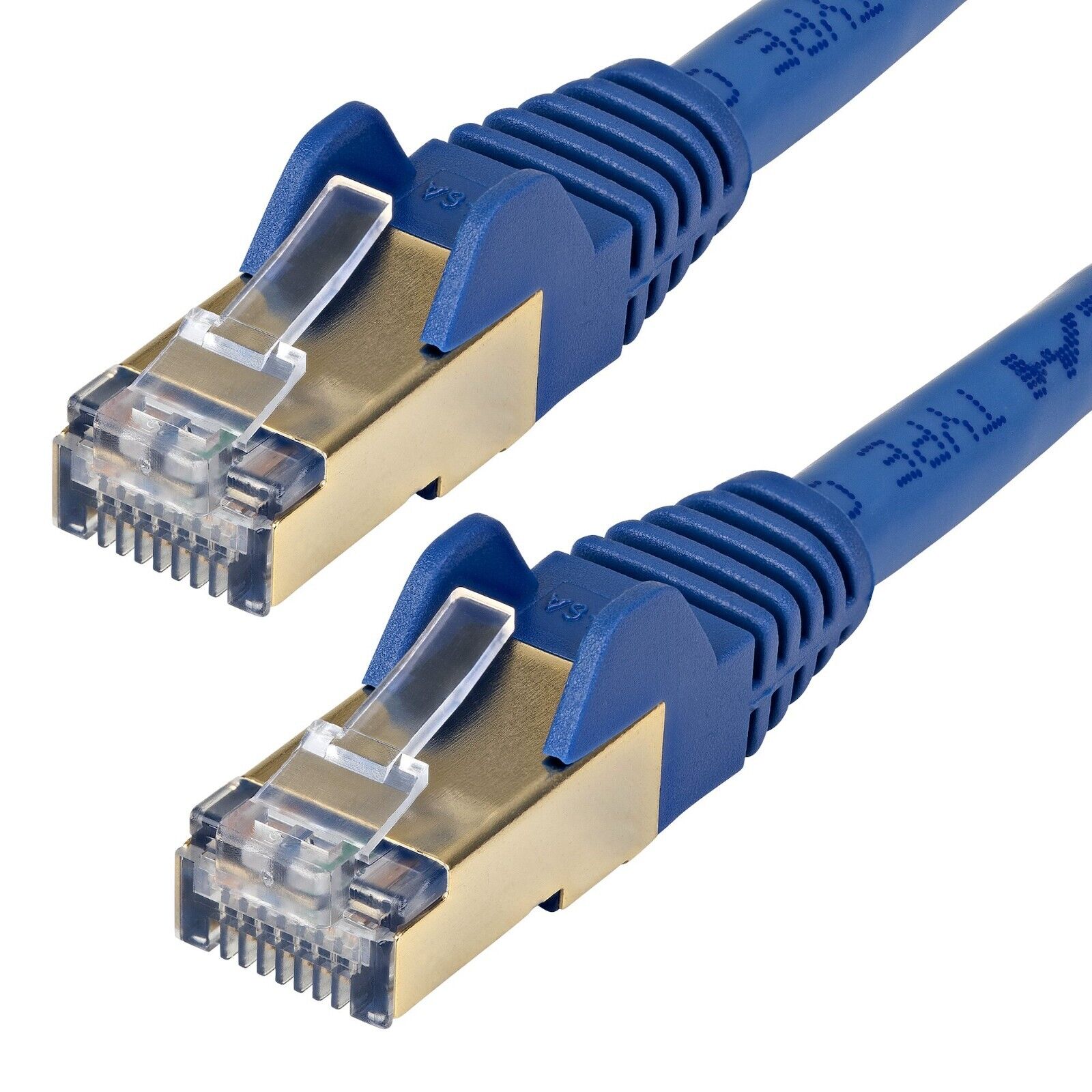 StarTech C6ASPAT12BL 12ft CAT6a Ethernet Cable - 10 Gigabit Category 6a Shielded