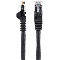 StarTech N6PATCH3BK 3ft CAT6 Ethernet Cable - Black Snagless Gigabit - 100W PoE