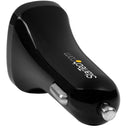 StarTech USB2PCARBKS Dual Port USB Car Charger - Black - High Power 24W/4.8A