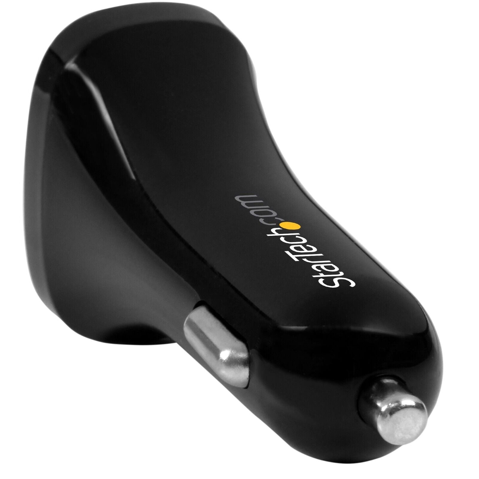 StarTech USB2PCARBKS Dual Port USB Car Charger - Black - High Power 24W/4.8A