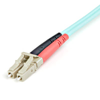 StarTech A50FBLCLC1 1m Fiber Optic Cable - 10 Gb Aqua - Multimode Duplex 50/125