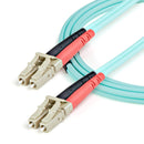 StarTech A50FBLCLC1 1m Fiber Optic Cable - 10 Gb Aqua - Multimode Duplex 50/125