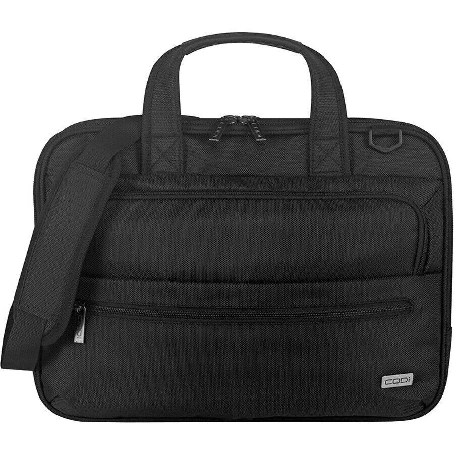 Codi FOR300-4 Fortis 15.6" Briefcase BLACK SECURE ZIPPER TAPE