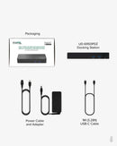 Plugable UD-6950PDZ Docking Station - for Notebook/Monitor - 60 W - USB Type C