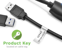 Plugable USB3-TRAN USB 3.0 Transfer Cable, Unlimited Use, Transfer Data Between