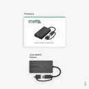 Plugable UGA-HDMI-S HDMI/USB/USB-C Audio/Video Adapter - 1 x USB 3.0 Type A