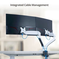 SIIG CE-MT3211-S1 Dual Monitor Aluminum Heavy Duty Desk Mount with USB