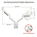 SIIG CE-MT3211-S1 Dual Monitor Aluminum Heavy Duty Desk Mount with USB