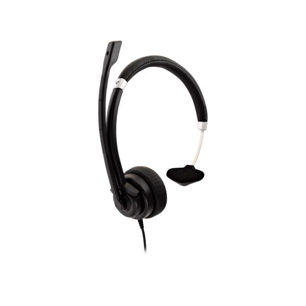 V7 HA401 Deluxe Mono Headset - Mono - Mini-phone (3.5mm) Wired - 31.50 Hz 20 kHz