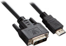 V7 V7E2HDMIDVID-02M Black Video Cable HDMI Male to DVI-D Male 2m 6.6ft