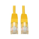 Tripp Lite N002-001-YW 1ft Cat5e / Cat5 350MHz Molded Patch Cable RJ45 M/M