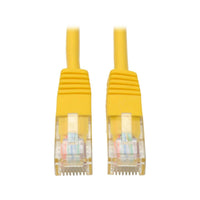 Tripp Lite N002-001-YW 1ft Cat5e / Cat5 350MHz Molded Patch Cable RJ45 M/M