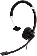 V7 HU411 Deluxe USB Mono Headset with Boom Mic Mono USB-A 31.50 Hz 1.8 Cable