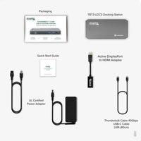 Plugable TBT3-UDC3 Thunderbolt 3 and USB C Docking Station with 96W Charging