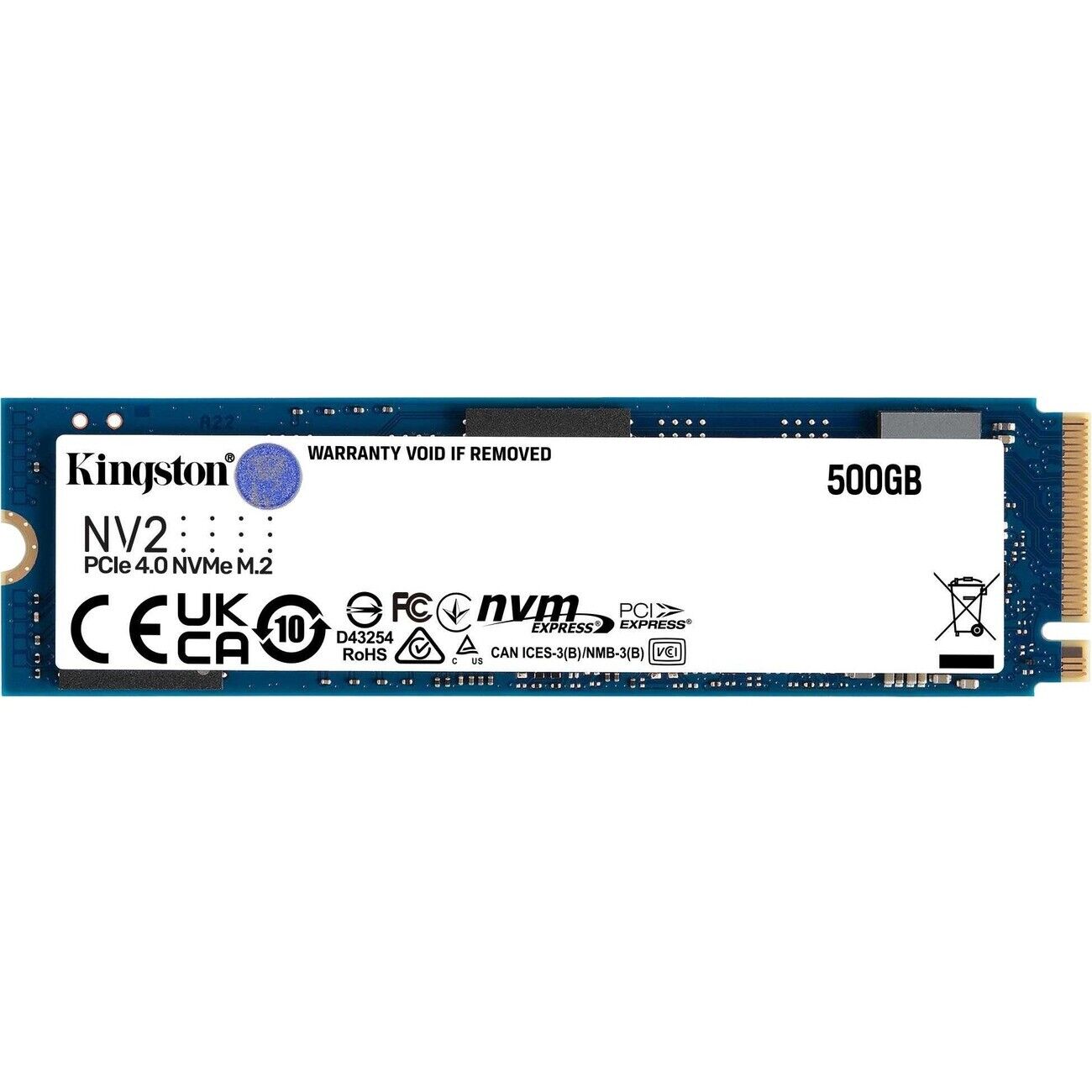 Kingston SNV2S/500G 500 GB Solid State Drive - M.2 2280 Internal - PCI Express