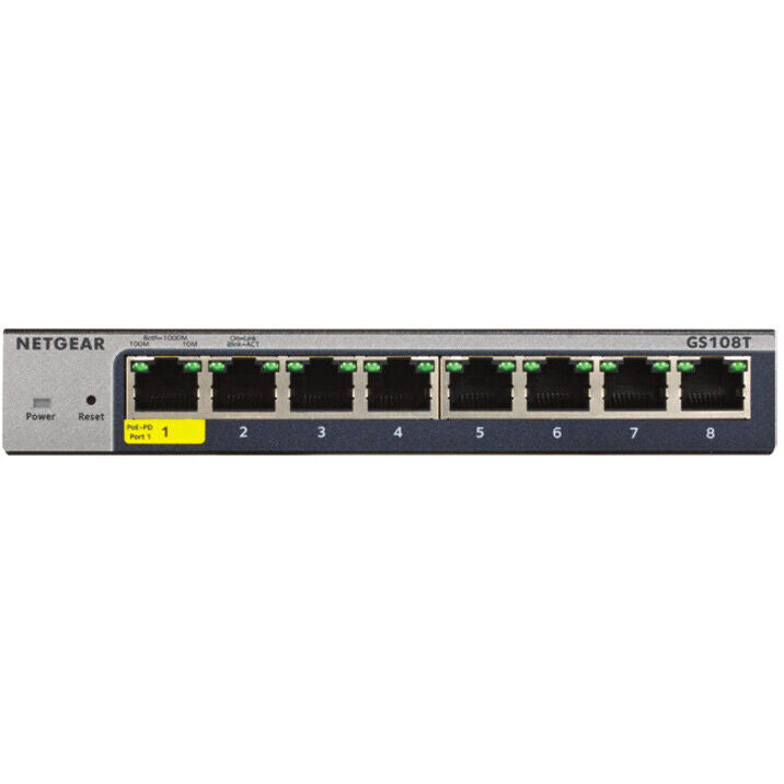 Netgear GS108T-300NAS 8-Port Gigabit Ethernet Smart Managed Pro Switches