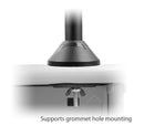 SIIG CE-MT1712-S2 Dual Monitor Desk Stand - 13" to 27" - 44 lb Load Capacity