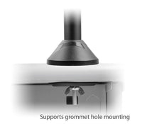 SIIG CE-MT1712-S2 Dual Monitor Desk Stand - 13" to 27" - 44 lb Load Capacity
