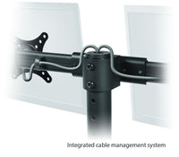 SIIG CE-MT1712-S2 Dual Monitor Desk Stand - 13" to 27" - 44 lb Load Capacity
