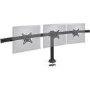 SIIG CE-MT1812-S2 Triple Monitor Desk Stand - Steel - Tilt - Black