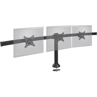 SIIG CE-MT1812-S2 Triple Monitor Desk Stand - Steel - Tilt - Black