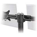SIIG CE-MT1812-S2 Triple Monitor Desk Stand - Steel - Tilt - Black
