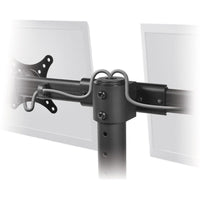 SIIG CE-MT1812-S2 Triple Monitor Desk Stand - Steel - Tilt - Black